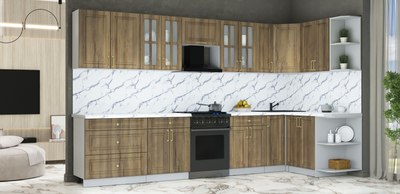 Кухонный гарнитур Интерлиния Мила Шато 1.5x3.5 PR