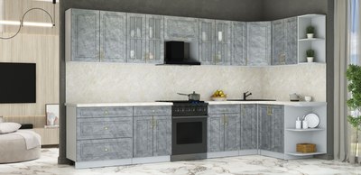 Кухонный гарнитур Интерлиния Мила Шато 1.5x3.5 PR