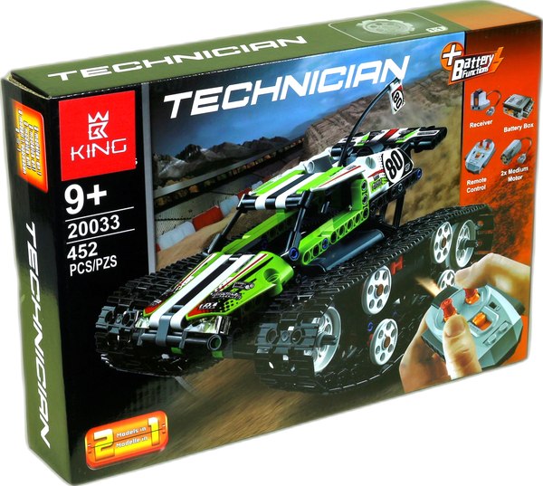 Конструктор управляемый King Гусеничный вездеход на радиоуправлении / 20033 - фото