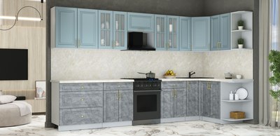 Кухонный гарнитур Интерлиния Мила Шато 1.5x3.5 PR