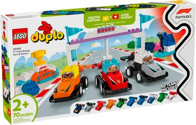 Конструктор Lego Duplo Гоночные машины и пилоты команды F1 10445 - фото