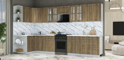 Кухонный гарнитур Интерлиния Мила Шато 1.5x3.6 LV