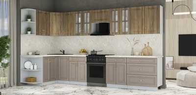 Кухонный гарнитур Интерлиния Мила Шато 1.5x3.6 LV