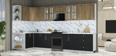 Кухонный гарнитур Интерлиния Мила Шато 1.5x3.6 LV