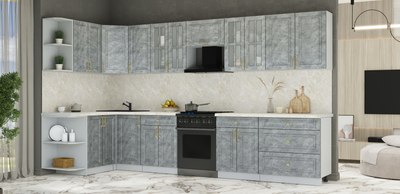 Кухонный гарнитур Интерлиния Мила Шато 1.5x3.6 LV