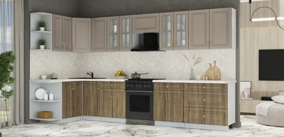 Кухонный гарнитур Интерлиния Мила Шато 1.5x3.6 LV