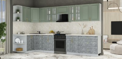 Кухонный гарнитур Интерлиния Мила Шато 1.5x3.6 LV