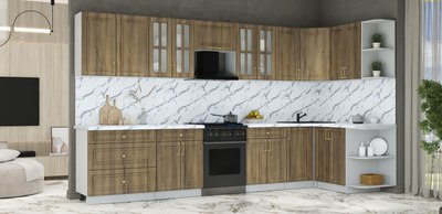 Кухонный гарнитур Интерлиния Мила Шато 1.5x3.6 PR