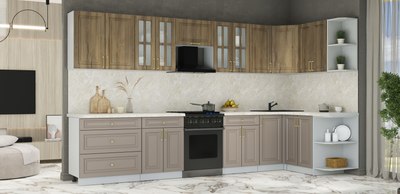 Кухонный гарнитур Интерлиния Мила Шато 1.5x3.6 PR