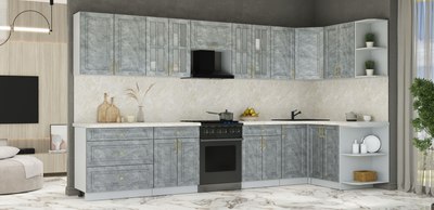 Кухонный гарнитур Интерлиния Мила Шато 1.5x3.6 PR