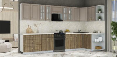 Кухонный гарнитур Интерлиния Мила Шато 1.5x3.6 PR