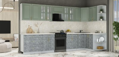 Кухонный гарнитур Интерлиния Мила Шато 1.5x3.6 PR