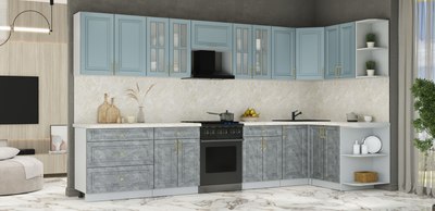 Кухонный гарнитур Интерлиния Мила Шато 1.5x3.6 PR