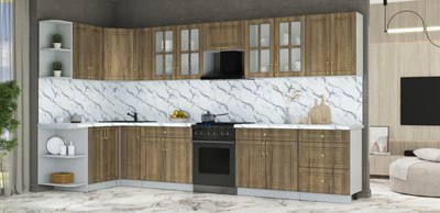 Кухонный гарнитур Интерлиния Мила Шато 1.5x3.7 LV