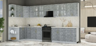 Кухонный гарнитур Интерлиния Мила Шато 1.5x3.7 LV