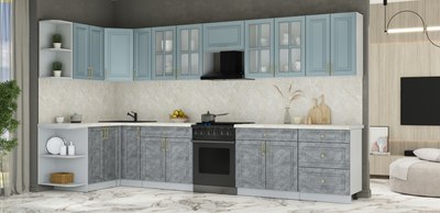 Кухонный гарнитур Интерлиния Мила Шато 1.5x3.7 LV