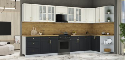 Кухонный гарнитур Интерлиния Мила Шато 1.5x3.7 PR