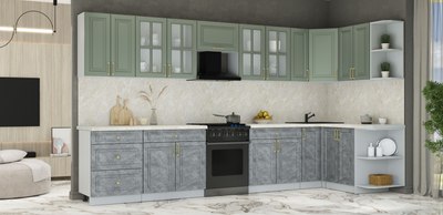 Кухонный гарнитур Интерлиния Мила Шато 1.5x3.7 PR