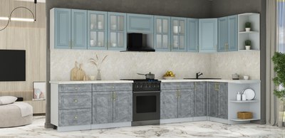 Кухонный гарнитур Интерлиния Мила Шато 1.5x3.7 PR