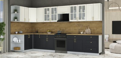 Кухонный гарнитур Интерлиния Мила Шато 1.5x3.8 LV