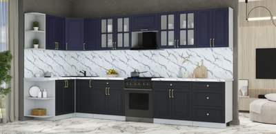 Кухонный гарнитур Интерлиния Мила Шато 1.5x3.8 LV