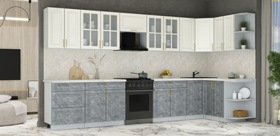 Кухонный гарнитур Интерлиния Мила Шато 1.5x3.8 PR