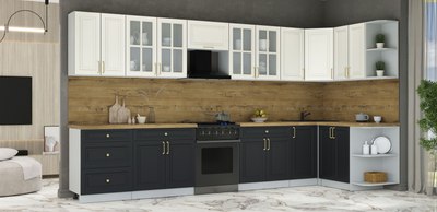 Кухонный гарнитур Интерлиния Мила Шато 1.5x3.8 PR