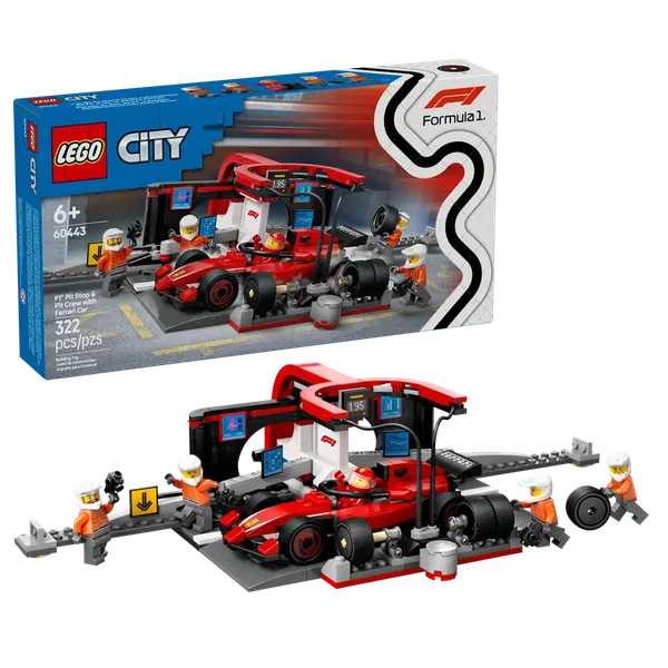Конструктор Lego City Пит-Стоп с Ferrari 60443