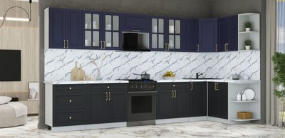 Кухонный гарнитур Интерлиния Мила Шато 1.5x3.8 PR