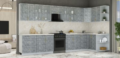 Кухонный гарнитур Интерлиния Мила Шато 1.5x3.8 PR