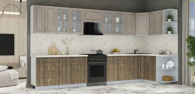 Кухонный гарнитур Интерлиния Мила Шато 1.5x3.8 PR