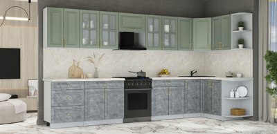 Кухонный гарнитур Интерлиния Мила Шато 1.5x3.8 PR