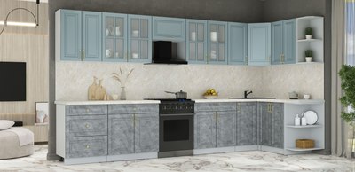 Кухонный гарнитур Интерлиния Мила Шато 1.5x3.8 PR