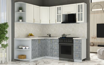 Кухонный гарнитур Интерлиния Мила Шато 1.7x2.1 LV