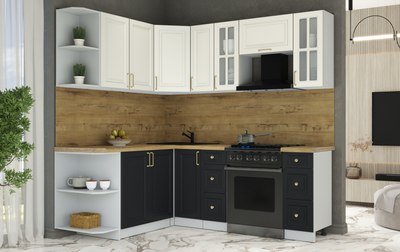 Кухонный гарнитур Интерлиния Мила Шато 1.7x2.1 LV