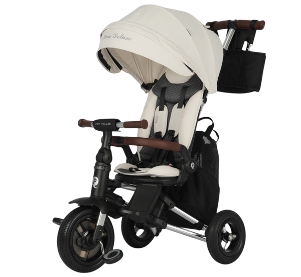 Трехколесный велосипед с ручкой QPlay S702 Nova Deluxe Beige - фото