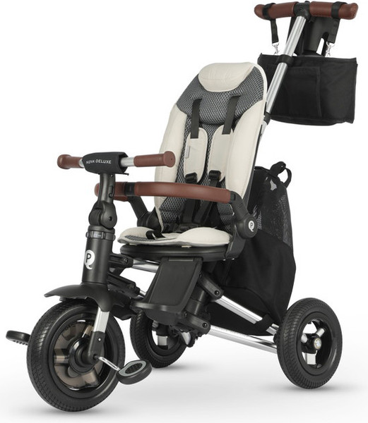 Трехколесный велосипед с ручкой QPlay S702 Nova Deluxe Beige