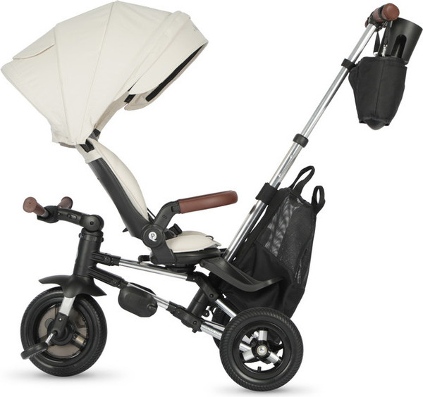 Трехколесный велосипед с ручкой QPlay S702 Nova Deluxe Beige