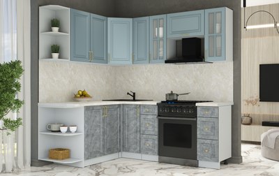 Кухонный гарнитур Интерлиния Мила Шато 1.7x2.1 LV