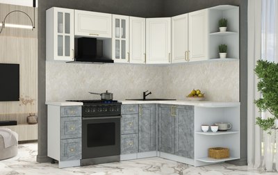 Кухонный гарнитур Интерлиния Мила Шато 1.7x2.1 PR