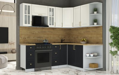 Кухонный гарнитур Интерлиния Мила Шато 1.7x2.1 PR