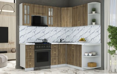 Кухонный гарнитур Интерлиния Мила Шато 1.7x2.1 PR