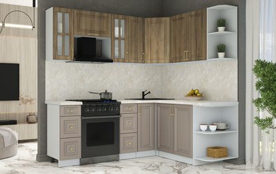 Кухонный гарнитур Интерлиния Мила Шато 1.7x2.1 PR