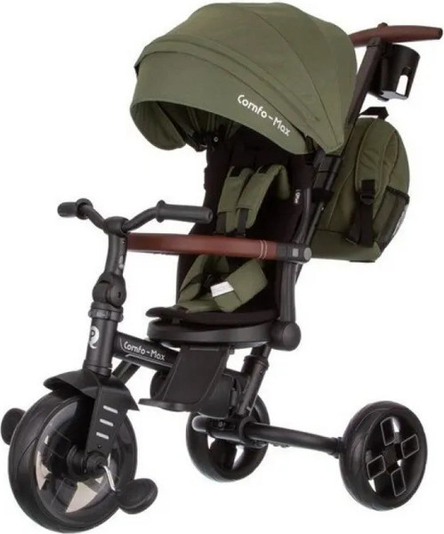 Трехколесный велосипед с ручкой QPlay T70 Comfo Max - фото