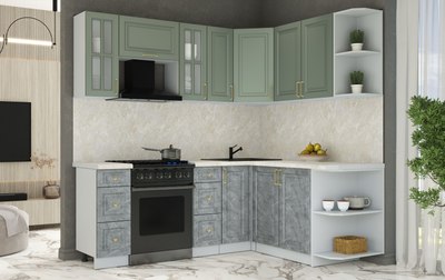 Кухонный гарнитур Интерлиния Мила Шато 1.7x2.1 PR