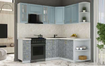 Кухонный гарнитур Интерлиния Мила Шато 1.7x2.1 PR