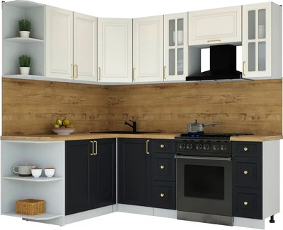 Кухонный гарнитур Интерлиния Мила Шато 1.7x2.2 LV - фото