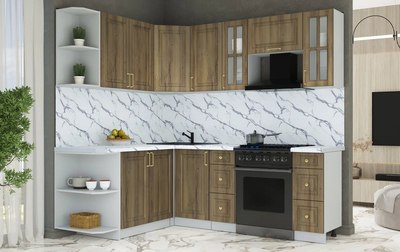 Кухонный гарнитур Интерлиния Мила Шато 1.7x2.2 LV