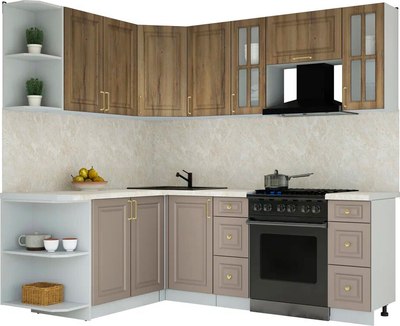 Кухонный гарнитур Интерлиния Мила Шато 1.7x2.2 LV - фото