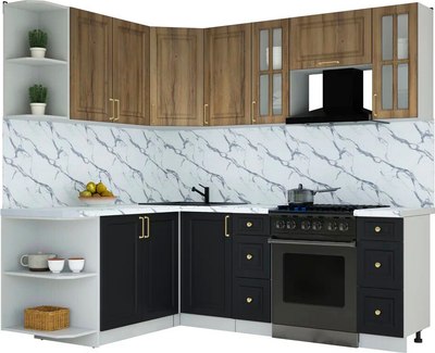 Кухонный гарнитур Интерлиния Мила Шато 1.7x2.2 LV - фото